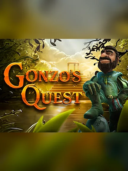 Gonzo's Quest — обложка с конкистадором у каменной пирамиды в джунглях