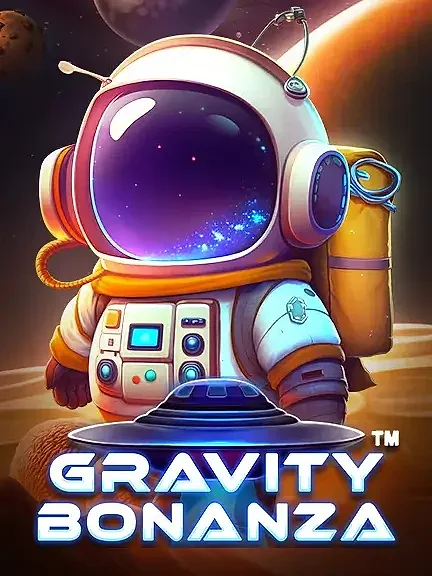 Gravity Bonanza — обложка с космонавтом в шлеме на фоне планеты